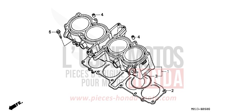 ZYLINDER von CB1000F "Big One" MUTE BLACK METALLIC (NH359) von 1995